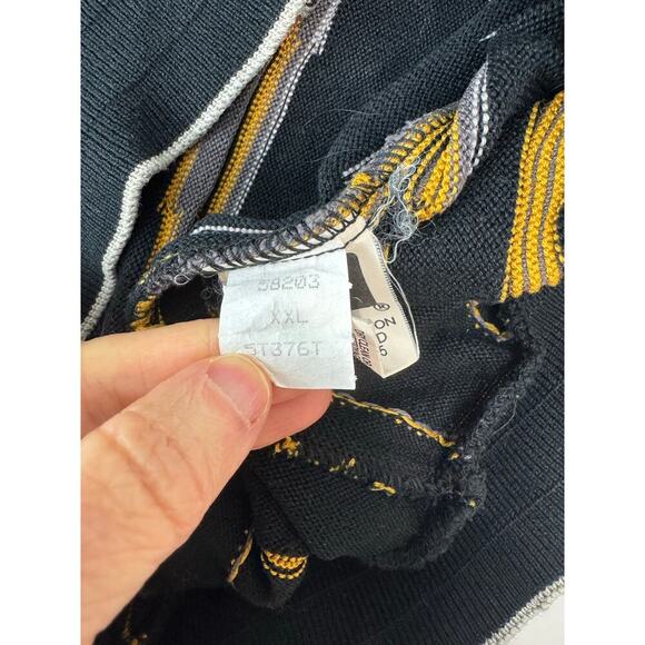 Vintage Tundra Sweater 80s 90s Coogi Black Tan Men's Size XL - Picture 6 of 8